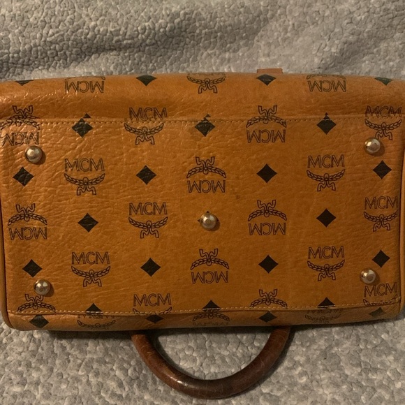 MCM Pre-loved EUC Authentic Cognac Boston Bag - Picture 11 of 17